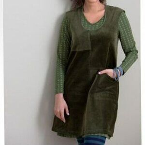 Gudrun Sjoden Pinafore Shift Cord Dress